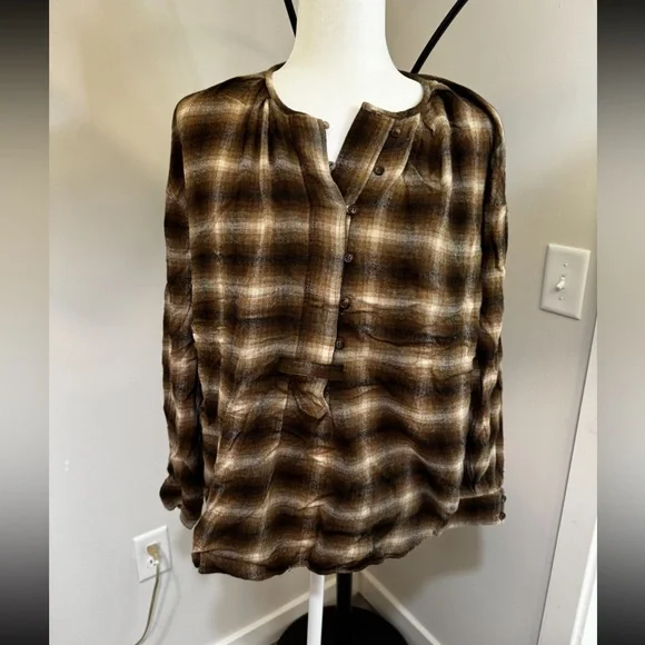 Zara plaid blouse - Picture 3 of 13